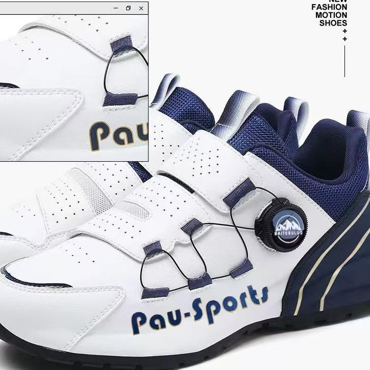 Fashionable and Versatile Men's Shoes Bags Casual Shoes Contrasting Colors Men's Rotating Buckle Sports Daddy Shoes