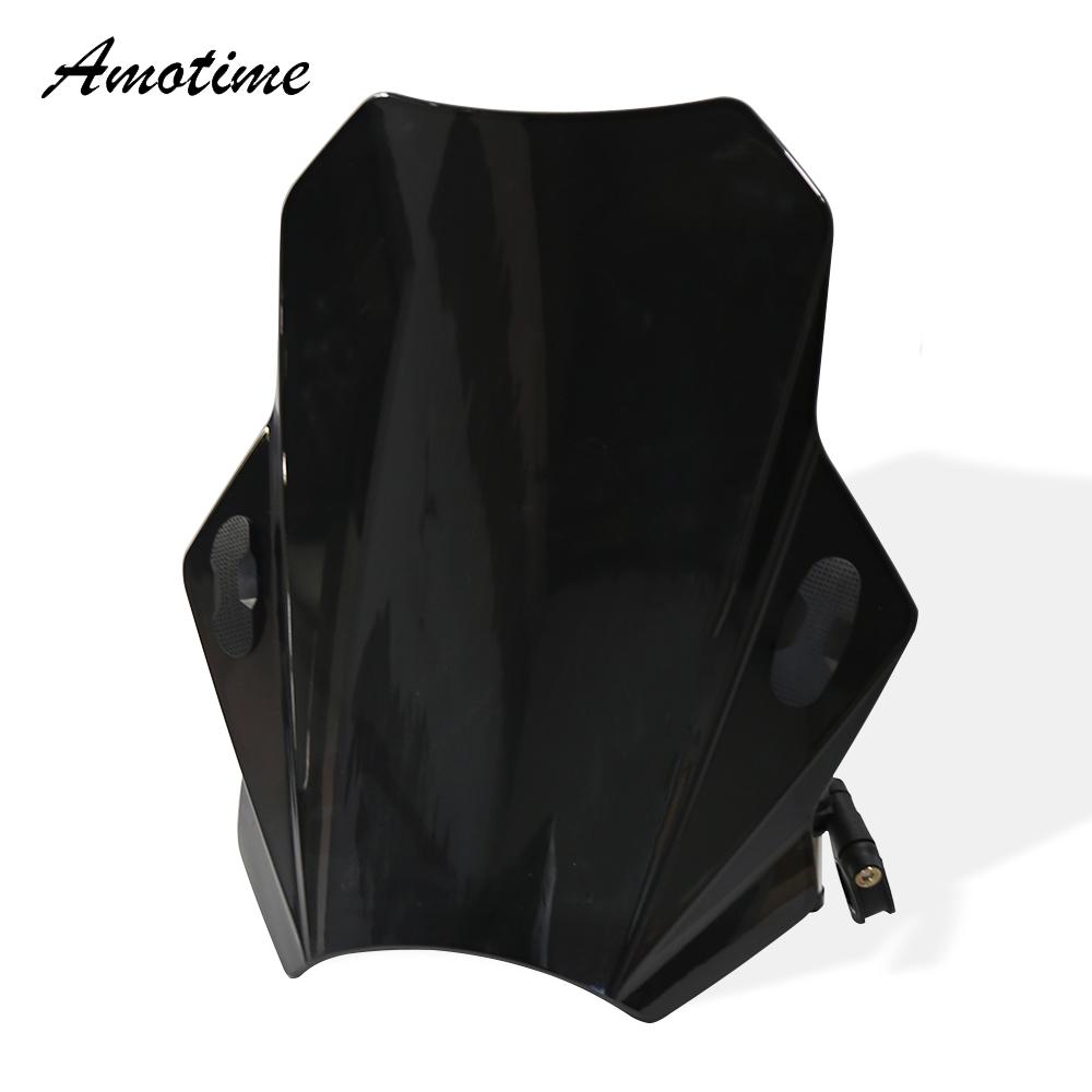 

Ветровое стекло мотоцикла Универсальное ветровое стекло для Yamaha MT125 FZ1 FZ6 FZ8 FZ8N XJ6 MT-01 MT03 MT09 MT07