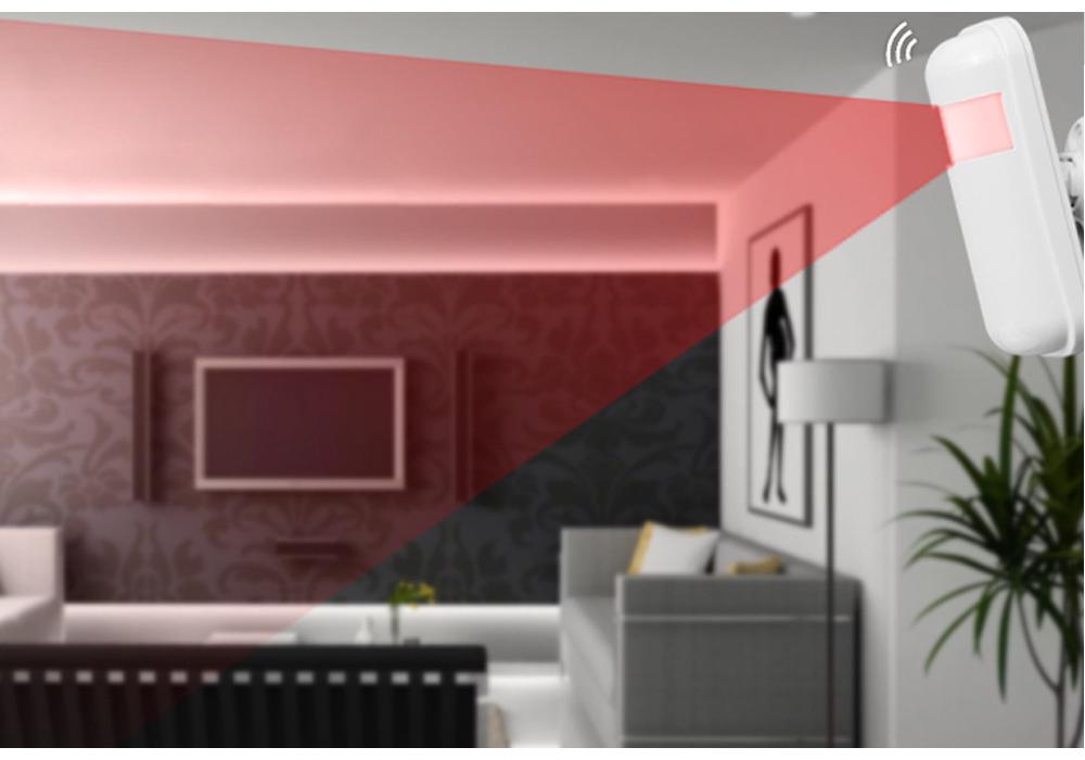 Wireless Infrared Human Body Motion Detector Alarm for Home and Commercial Use