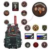 Velcro Skull Emblem Magic Tape Badge Embroidery Clothes Decor Accessory Backpack