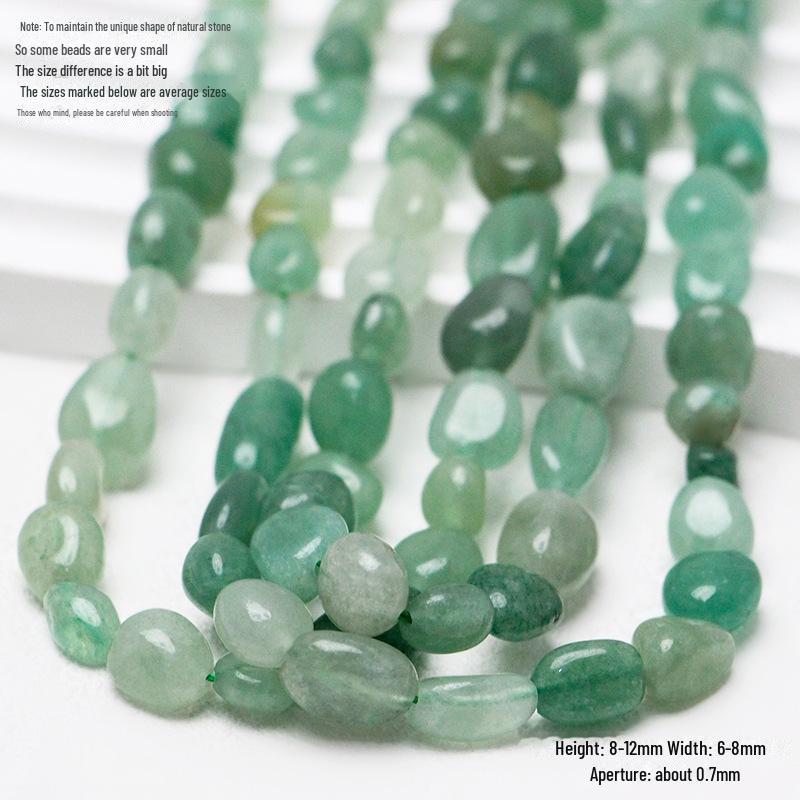 

Нерегулярні намистини з білого нефриту для виготовлення ювелірних виробів своїми руками Green Aventurine 10 pieces H-9982 зелений