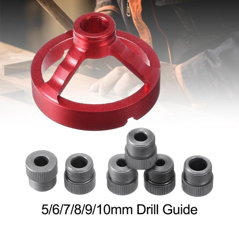 5/6/7/8/9/10mm Woodworking Tool Fixture Vertical Drill Guide Stainless Steel Straight Corner Round Drill Guide top sale