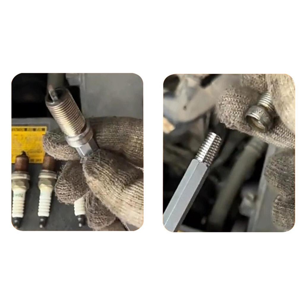 Specialized Reverse-Taper Threaded Extractors - Tools for Removing Broken Spark Plugs & Seized Screws in Cars