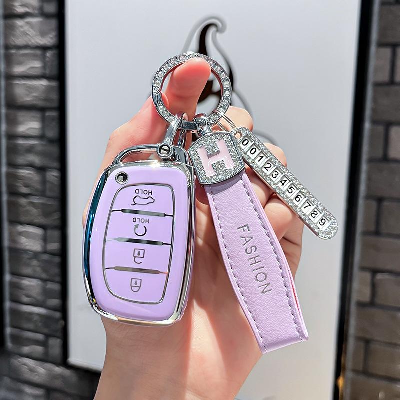Car Remote Key Case Cover Protect Shell Fob For Hyundai Creta Ix35 Ix45 I10 I30 I40 Tucson Santa Fe Rena Sonata Elantra Azera