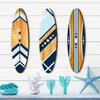 With Hook Wooden Surfboard Sign Hawaiian Theme Wall Hanging Sign Beach Themed Sign Beach Style