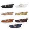 Braided Waist Belt Woven Braided Belt for Wrap Dress Night Club Skinny Belt for Party Dancing Beach