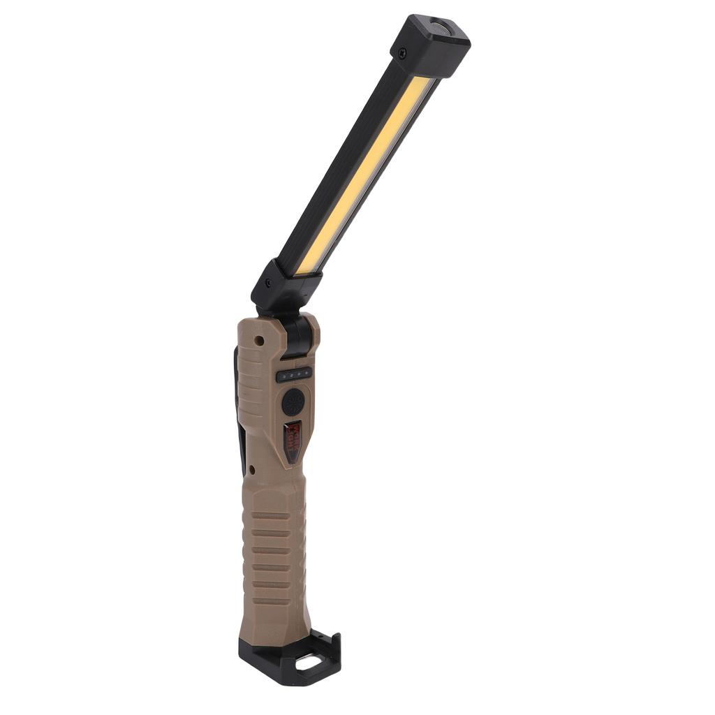 Magnetic LED Work Light with Retractable Hook Multifunction 360 Degree Rotating Rechargeable Flashlight for Vehicle Emergency Repair
