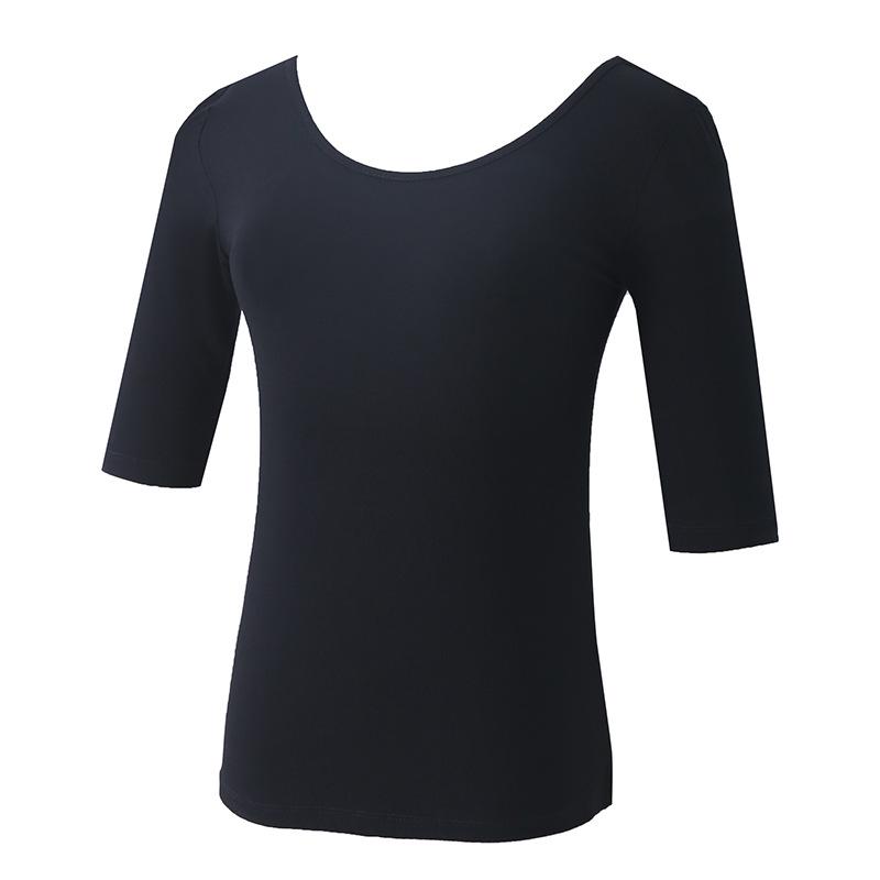 Damen V-Ausschnitt Modal Slim-Fit Tanz-Trainings-Top