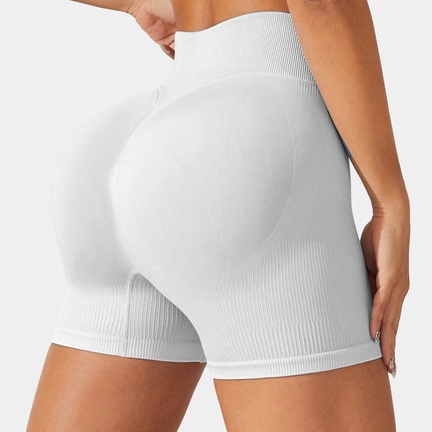 

Спортивные шорты европейской и американской посадки, формирующие фигуру, штаны для йоги, утягивающие, для бега, спортивные шорты для йоги L серый