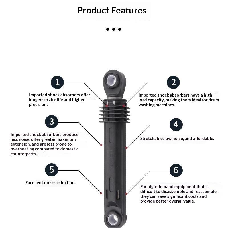 Washing Machine Shock Absorber Plastic Shell for Front Load Washers Sturdy Long Lasting Home Appliance Repair Part