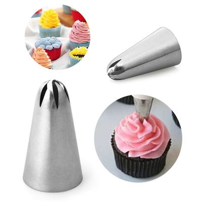 Cupcake Pastry Tips Cherry Blossoms Icing Piping Nozzles Baking Mold Cake Decorating Ice Cream Tool