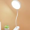 Moderne einfache Studentenwohnheim LED wiederaufladbare Klemm-Schreibtischlampe Weiß Touch-Schalter Augenschutzlampe