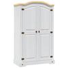 VidaXL Wardrobe with 2 Doors Corona Range Mexican Pine White 282620