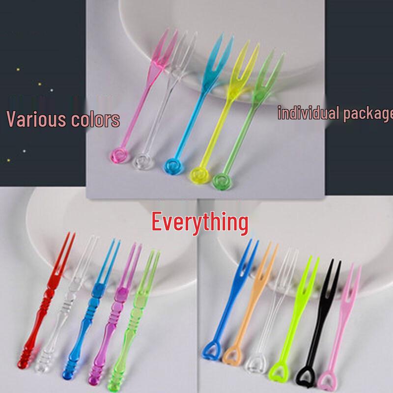 Homeglen Einweg-Kunststoff-Fruchtspieße in Herzform