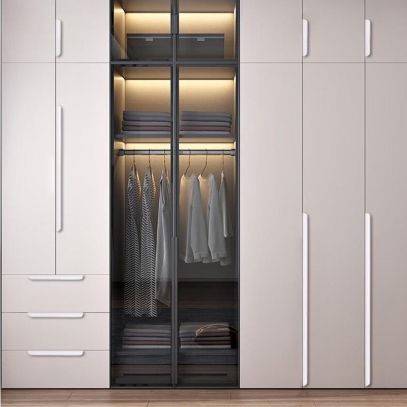 Mânere Metalice Ascunse pentru Sertare, Feronerie Modernă pentru Dulapuri și Sertare, 8cm-50cm