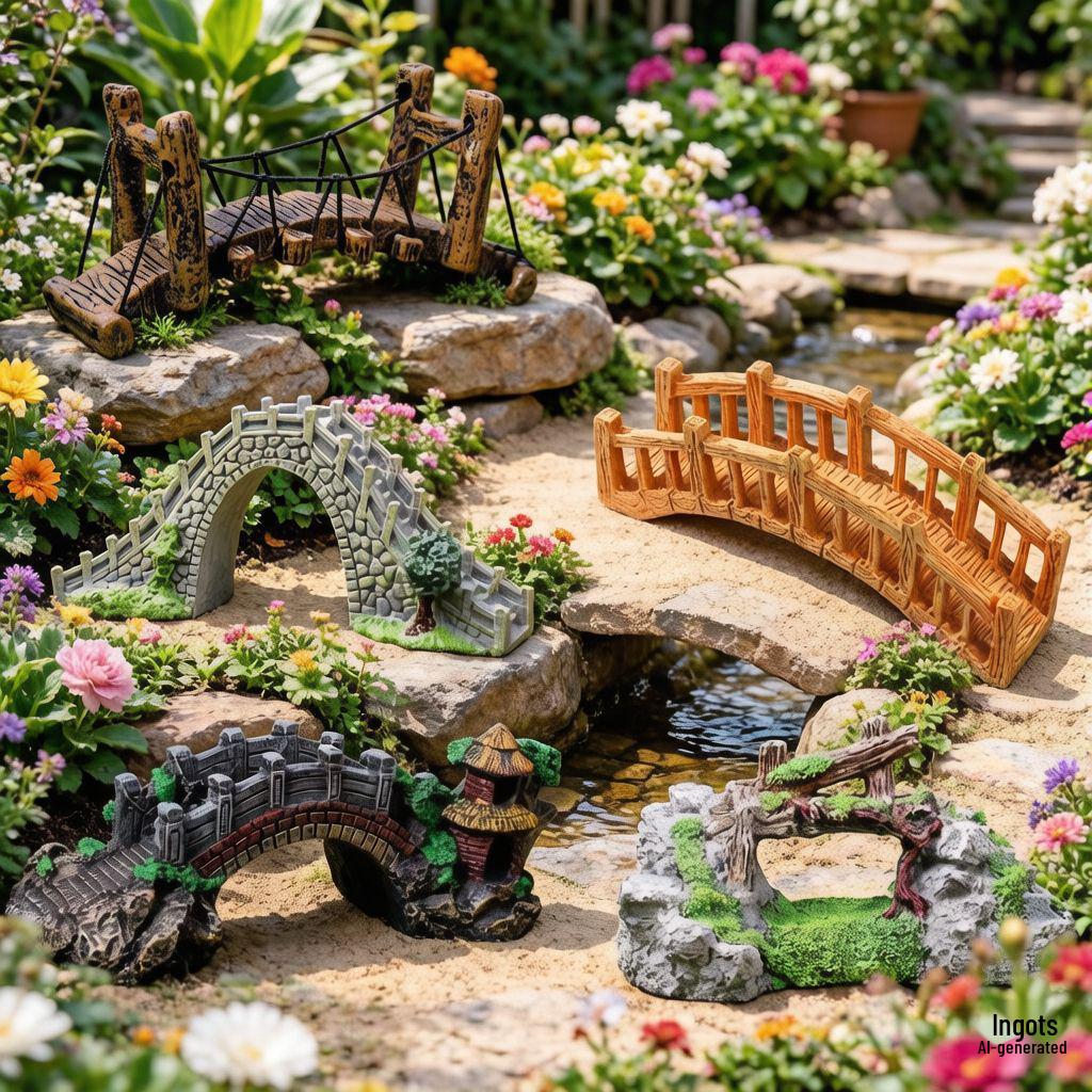 Small and Large Aquarium Decoration: Fish Tank Landscape Bridge and Rockery Ornament