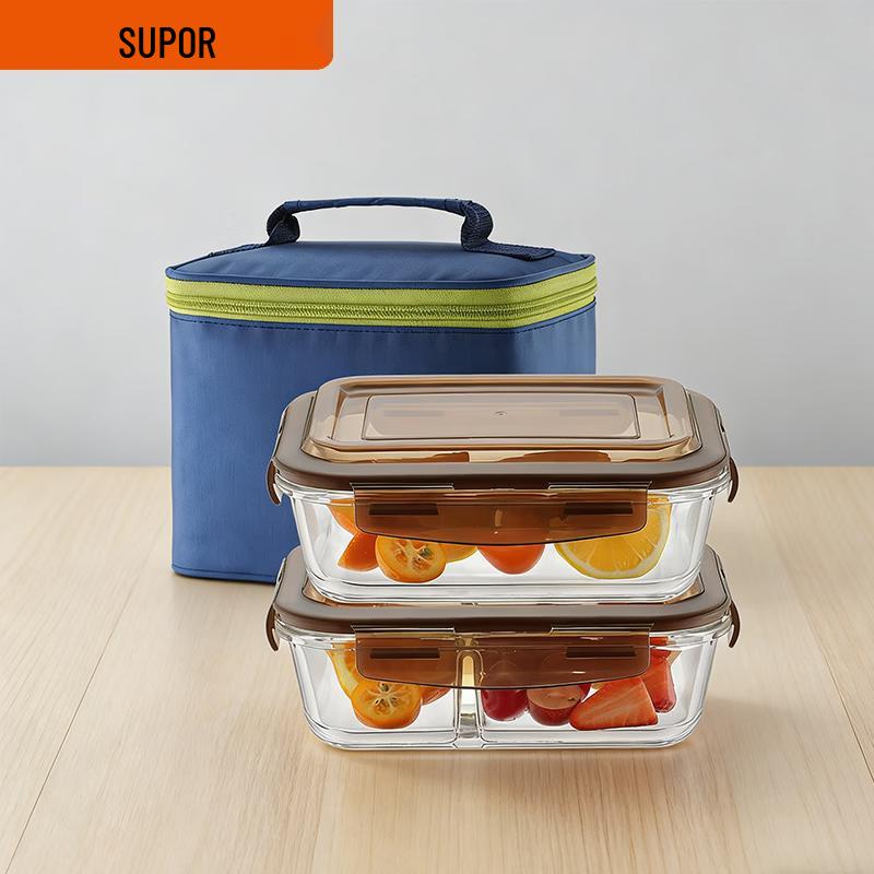 SUPOR Divided Glass Food Container