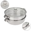 Stainless Steel Steamer, 27cm/11 Inch Steamer Pan with Lid, 2 Tier Multipurpose Steamer Pot Cookware with Handle for Vegetable Dumpling Stock