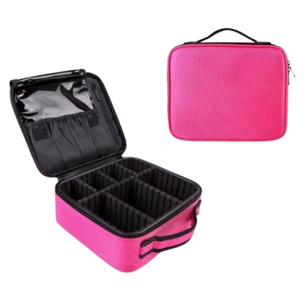 

Fashion Makeup Storage Bag 2/3 Layers Women s Makeup Pouch Cosmetics Storage Box Outdoor S Rose Red