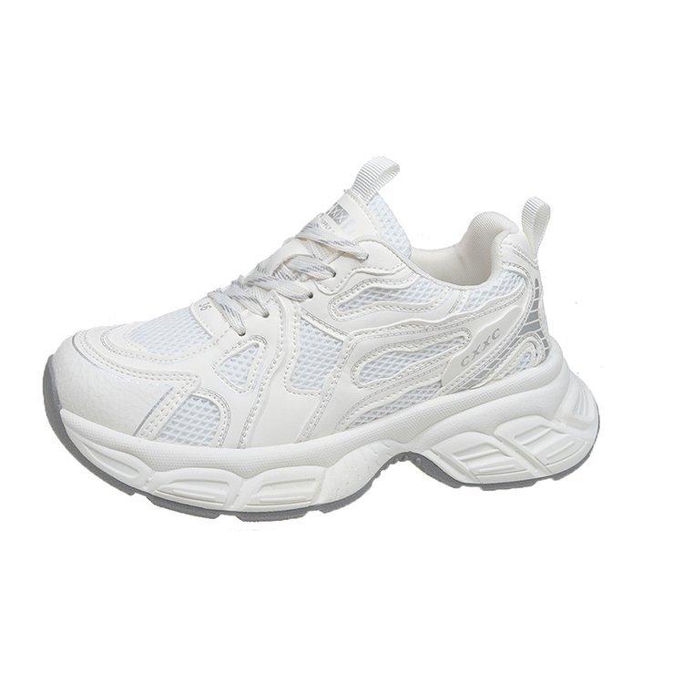 Leicht und nicht müde Füße dicksohlige Dad-Schuhe für Damen 2025 Frühling neue Studenten vielseitige beliebte lässige Sportschuhe für Damen