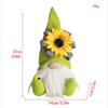 Adorable Gnome Sunflower Doll Plush Ornament For Desktop Decor And Gifts