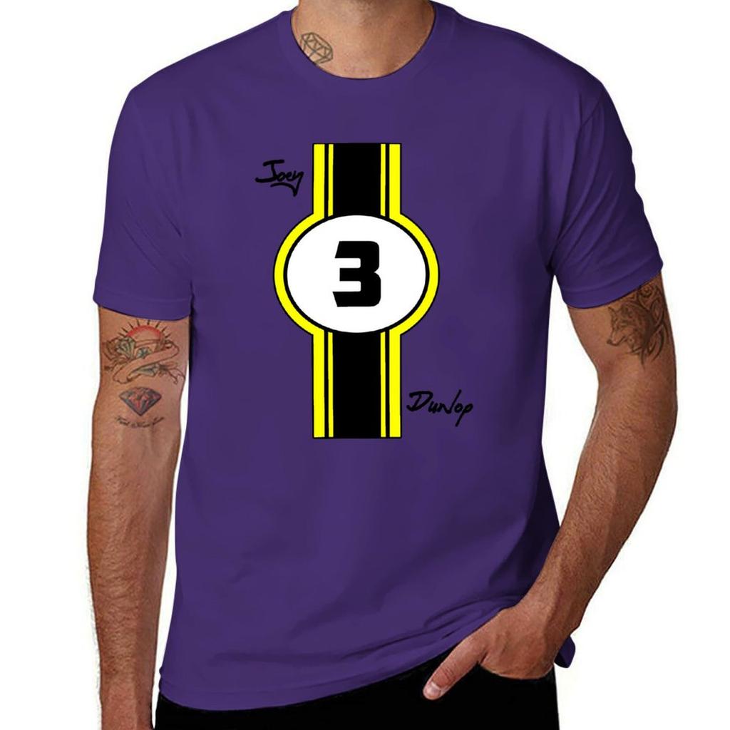 Joey Dunlop T-Shirt Plus Size Tops Kawaii Clothes Plain White T Shirts Men