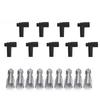 Stainless Steel Universal Hei Style Distributor End Spark Plug Wire Rubber Boots- 9 Pcs/Set