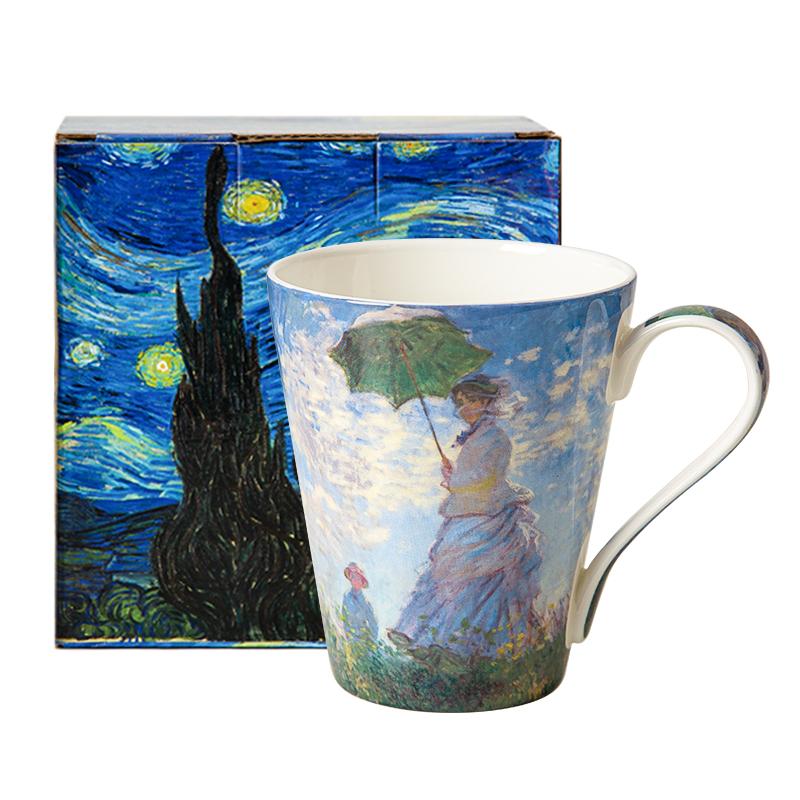 Bone China Mug Light Luxury Afternoon Tea Cup European Style Couple Coffee Mug Office Bone China Cup Exquisite