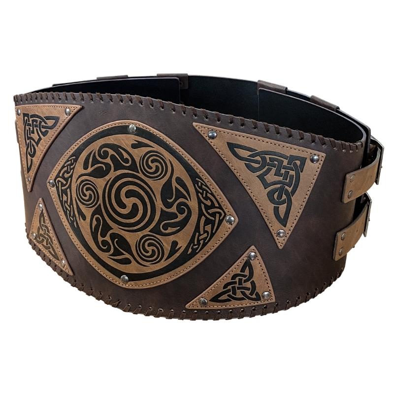 Medieval Wide Belt for Cosplay Parties Costume Girdle Embossed Corset Belt Stage Shows Corset Belt Role Play Waiststrap