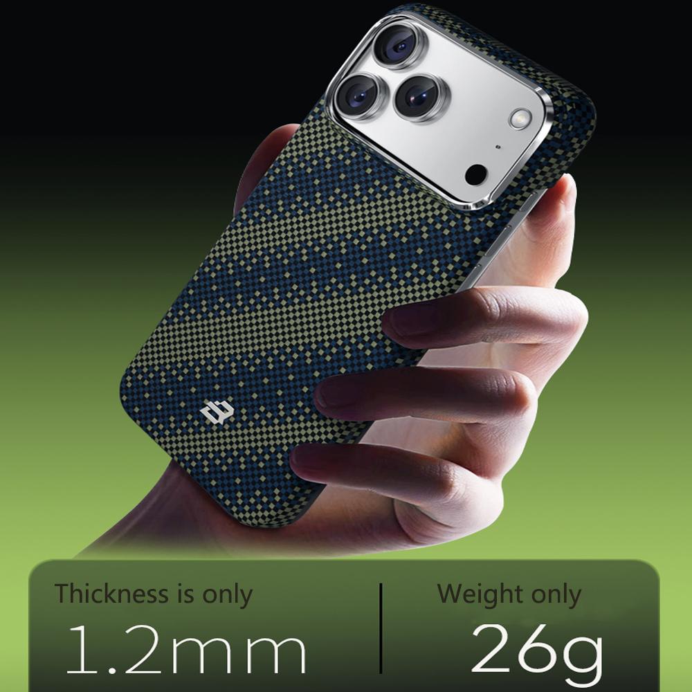 Blueo Kevlar Series for iPhone 17 Pro Max Case Gilded Tactile Woven Galaxy Aramid Fiber Magnetic Case for iPhone 17 Pro Case