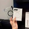 Klare magnetische Handyhülle mit Mittelachse iPhone 18 Duo Anti-Vergilbung Hohe Transparenz Stoßfest