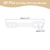 20/30/40Pcs Clothes Hanger Windproof Anti-Slip Off Windproof Fixed Buckle Anti-Drop Strips Hanger Fixation for Outdoor Indoor