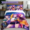 Set copripiumino 3 pezzi (1*Copripiumino + 2*Federe, Senza Nucleo),Set Biancheria da Letto con Stampa KPop Demon Hunters, Decorazione Camera da Letto, Stagione Unica, Regalo di Compleanno