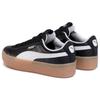 Puma Vikky Platform Women Low-top Lightweight Anti-friction Platform Skate Shoes Black 366805-02