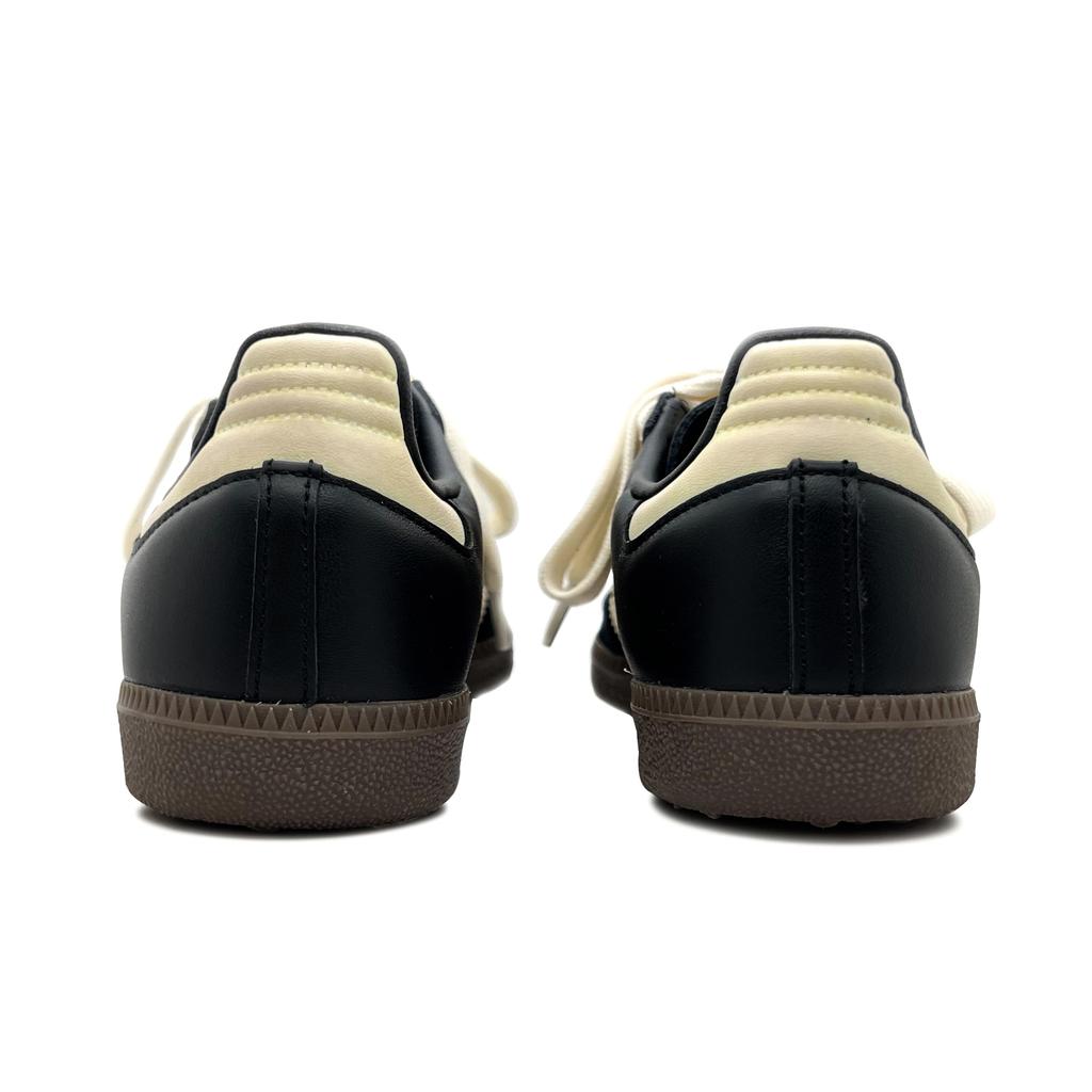 Adidas Originals SAMBA OG Slip Resistant Slip Resistant Low Top Skateboard Shoes Unisex Black Yellow B75807(Team191-)