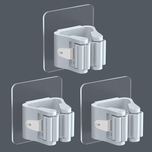 New 3/4PCS High Quality Home Storage Rack Bathroom Suction Hanging Pipe Hooks Wall Mounted Mop Organizer Holder Brush Broom Hang