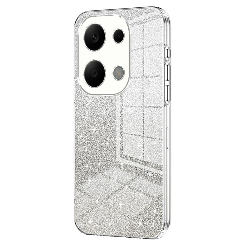 For Xiaomi Redmi Note 13 Pro 4G/Poco M6 Pro 4G Electroplating Shell Gradient Glitter Slim-Fit TPU Cell Phone Cases