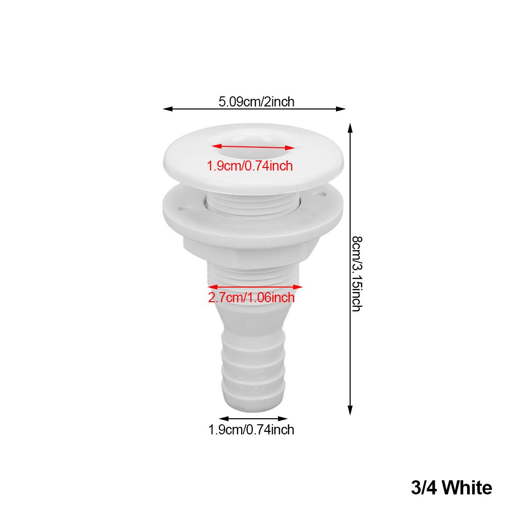 

Прямой соединитель для шланга через корпус судна для шланга 5/8, 3/4 1‑1/2 дюйма. Аксессуары для морских судов. Соединение для шланга через корпус судна. 3/4-White