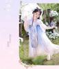 2025 Summer Girls' Ancient Style Hanfu Dress - Princess Fairy Tang Suit for Spring and Autumn