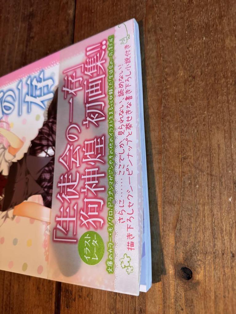 [USED] Rare First Edition with Obi, Seitokai No Ichizon, Inugami Akira Art Collection, Illustration Collection, Anime Game Poster