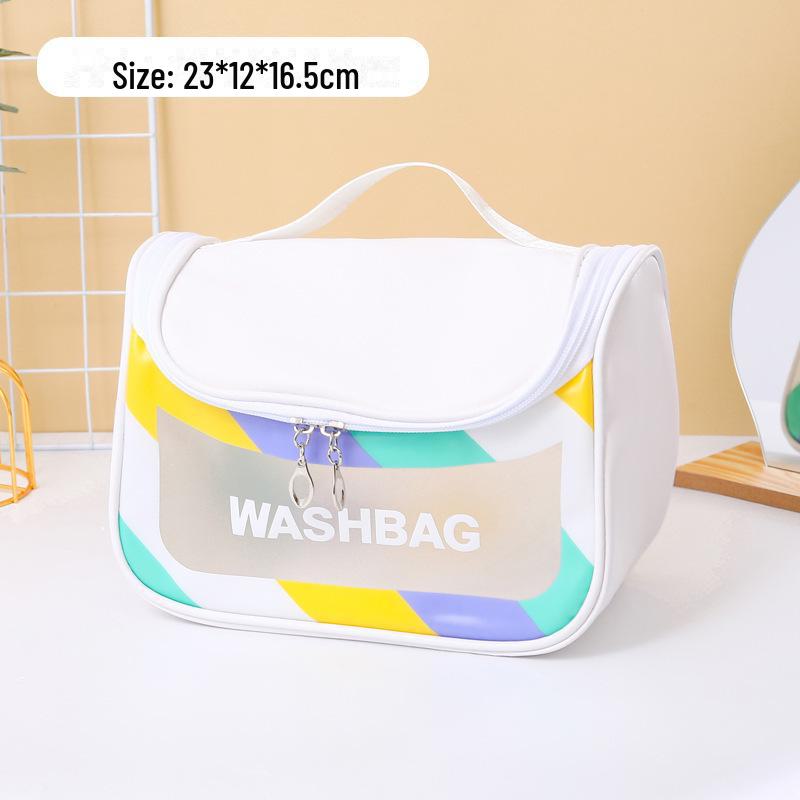 Large Capacity Waterproof Travel Cosmetic and Toiletry Bag – Transparent, Portable, and Convenient Handbag