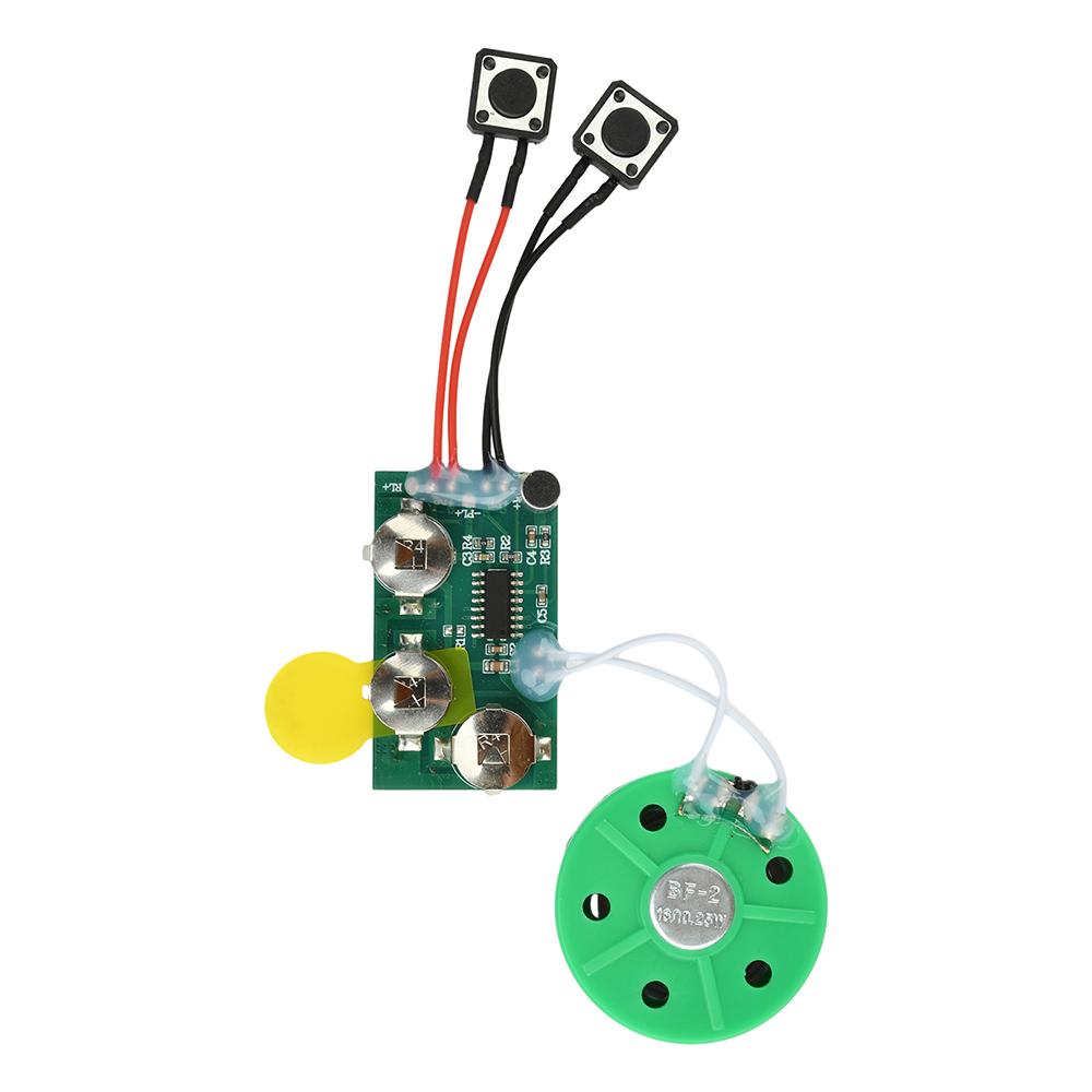 DIY Greeting Card Voice Recorder Module - 120/240 Second Recordable Chip with Button Playback for Talking Card Toy