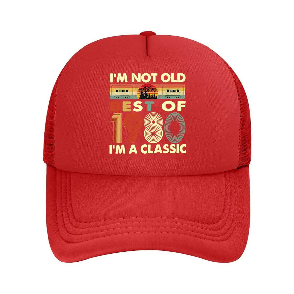 Best of  Retro  Themed Vintage Music  Era Graphic Art Mesh Baseball Cap One Size