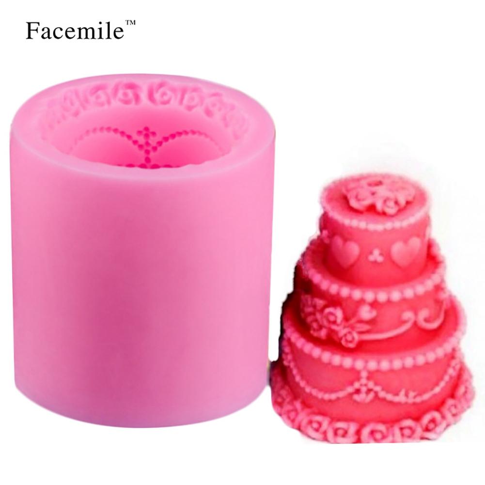 Pudding Fondant Cake Decorative Silicone  Mold Soap Making Tool