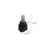 10Pcs Car LED Bulb Dashboard T5 T6.5 W1.2W Instrument Lighting12V 3000K 6000K White Red Ice Blue Auto Panel Lights Accessories