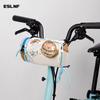 ESLNF Large-capacity Bicycle Bag Cartoon Velcro DIY Bicycle Front Bag Outdoor Cycling Storage Bag Cute Shoulder Bag