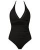 Hot-Selling Women's Halter Swimsuit with Cutout Deep V and Push-Up Feature