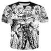 Summer Anime Fist of the North Star 3D Print T-Shirts Men Women Fashion Streetwear Oversized T Shirt Male Tees Tops Man Clothing