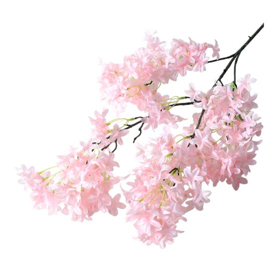 38 Artificial Lilac Flower Fake Long Stem Delphinium Branch Faux Silk Real Touch Lilac Floral Arrangement for Tall Vase Table Centerpieces