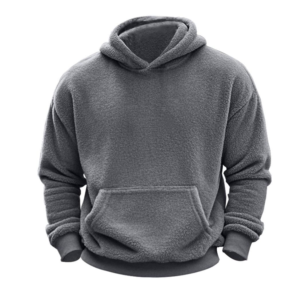 Men's Trendy Winter Casual Fleece Hooded Sweatshirt